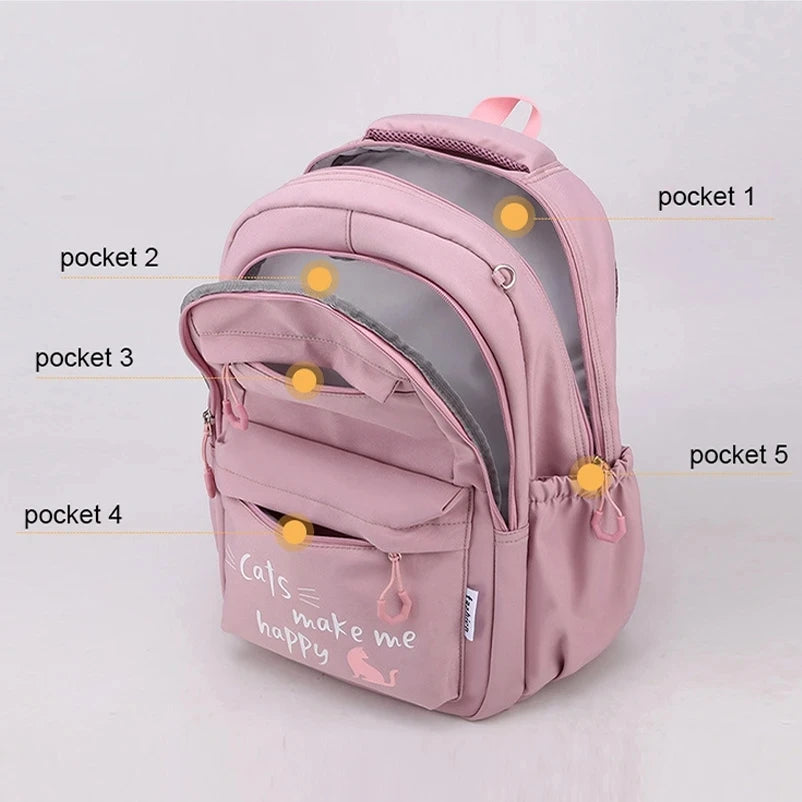Girl School Bag Backpack Back Pack