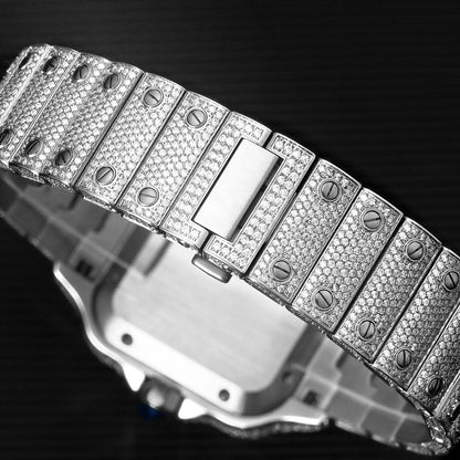 Luxury Gold Hip Hop Iced Out Automatic Diamond Watch