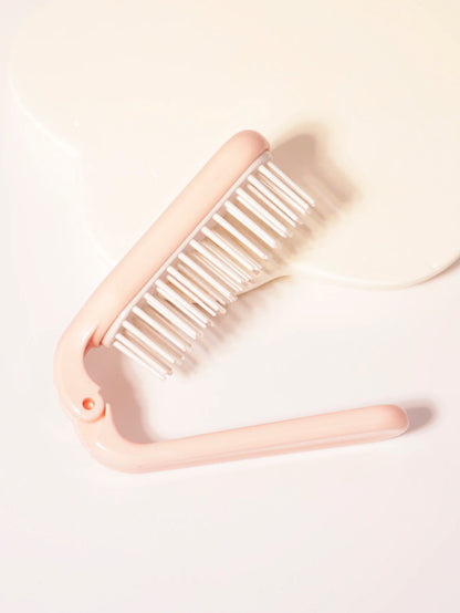 Foldable portable hair comb head hair wigs