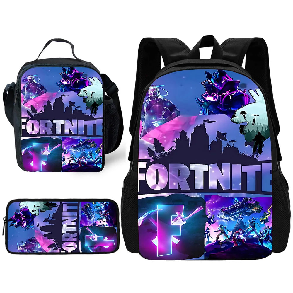 Child Backpack with Lunch Bags Pencil Bags School Bags