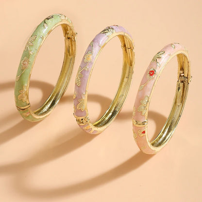 3 Pcs small Flower enamel bracelet
