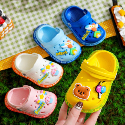 Kids Cartoon Cave Hole Sandals Beach Slippers