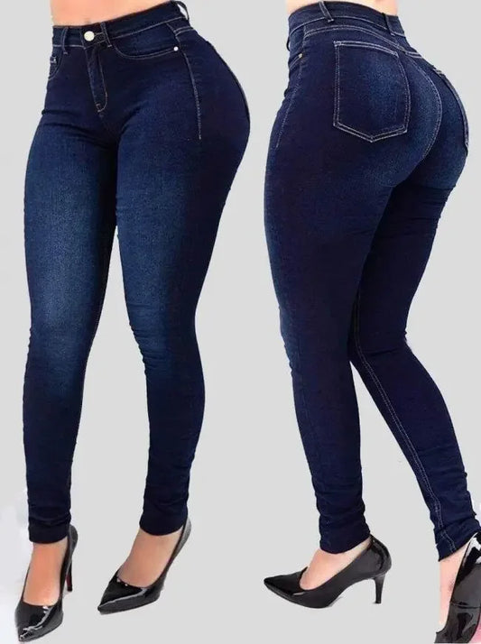 High waist shaping figure jeans