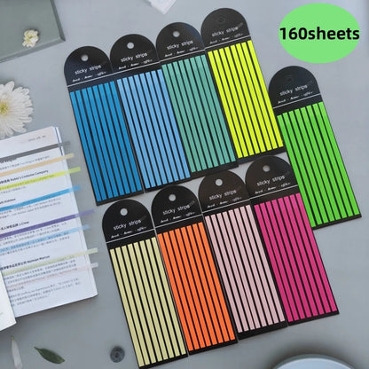 160 Sheets Transparences Sticky Notes Stationery Index Tabs