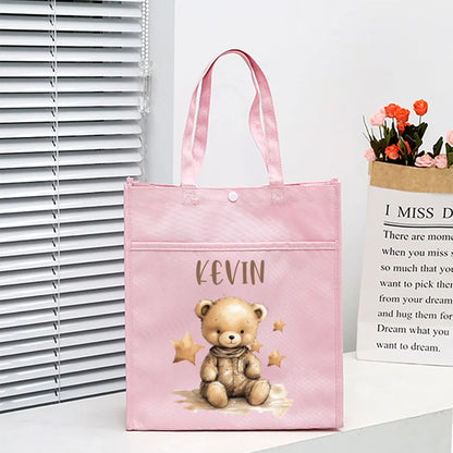 Kids Library Tote Bags Homeschool Cute Custom for Kids