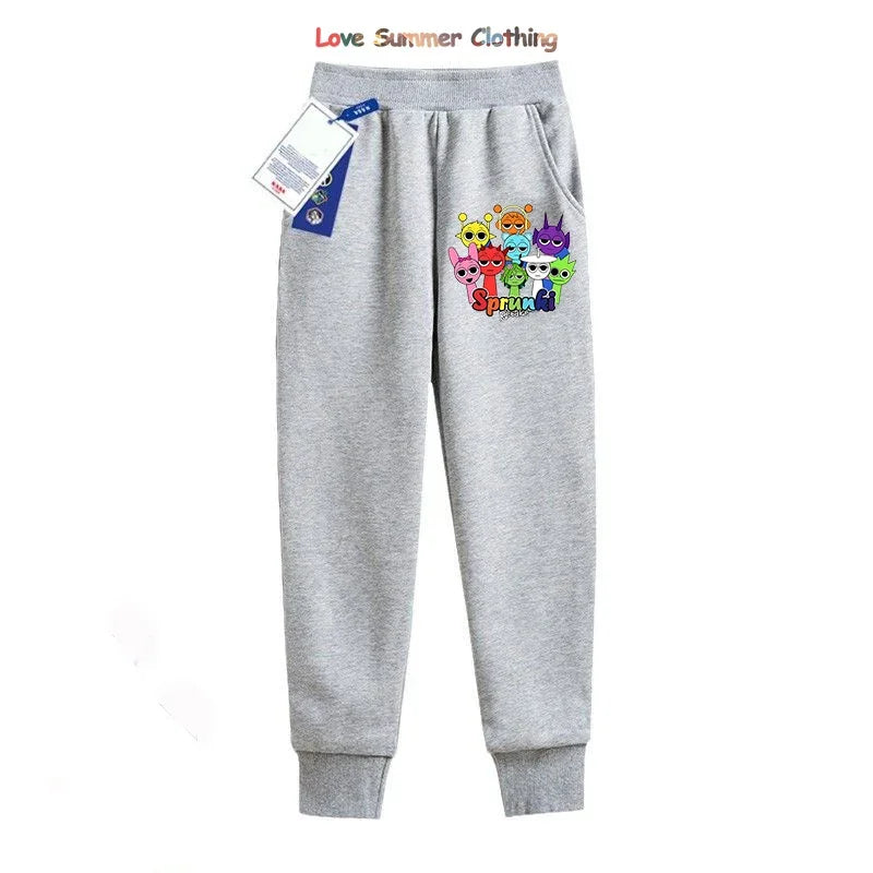 Sprunki Thick Anime Cartoon Sweatshirt Autumn Winter Hip Hop Hooded