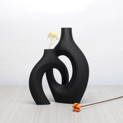 A Set of Bohemian Style Art Vases