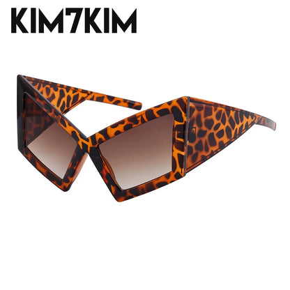 Oversized Cat Eye Big Frame Vintage Sunglasses