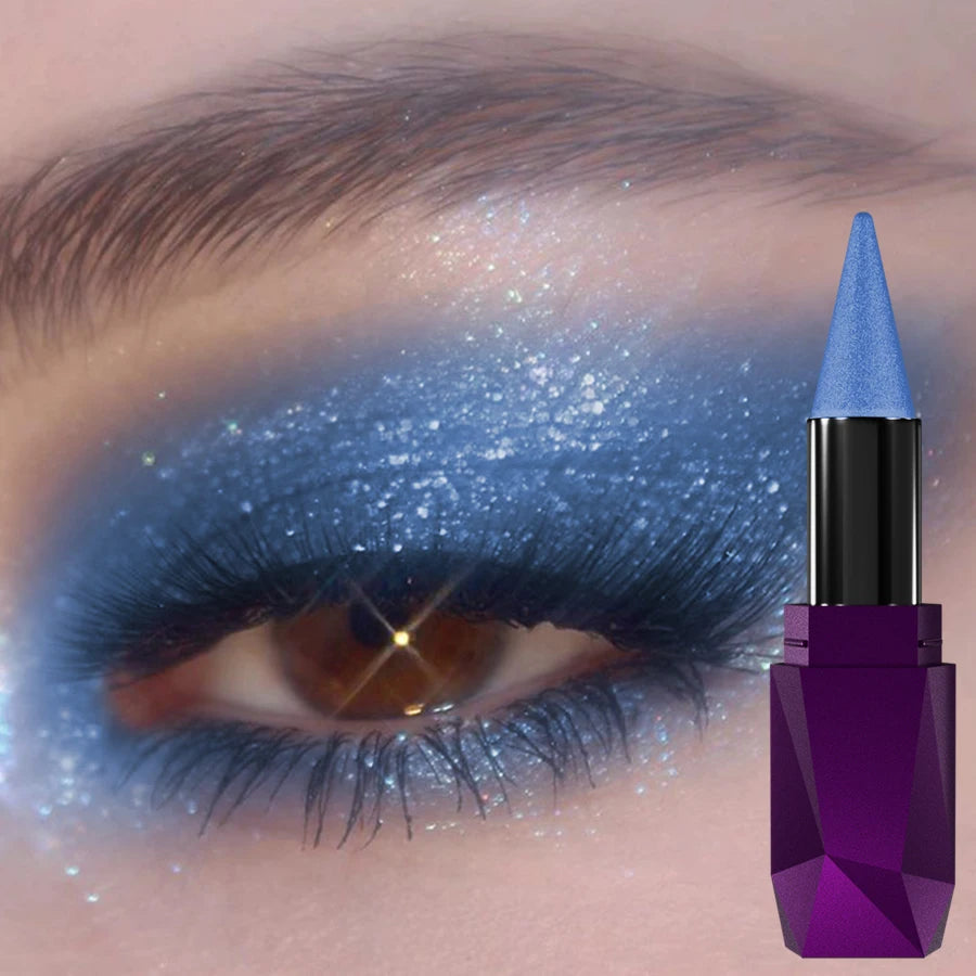 25 Color 1PC Pearl Eyeshadow Stick Waterproof Long Lasting Glitter & Matte Color Eye Shadow Makeup
