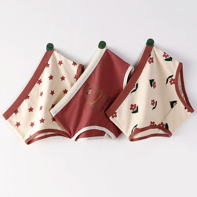 3Pcs/lot Kids 7 Collections Cotton Underwear