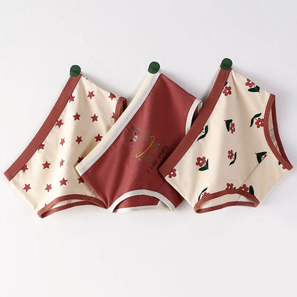 3Pcs/lot Kids 7 Collections Cotton Underwear