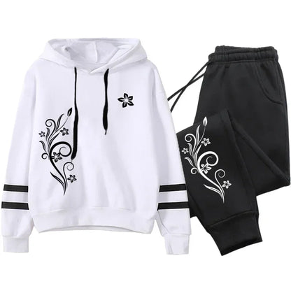 Outdoor Autumn Winter Hoodies Casual Stripe Sweatshirt Jogging