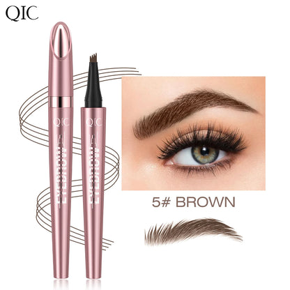4 Fork Tip Eyebrow Pencil 3D Microblading Waterproof
