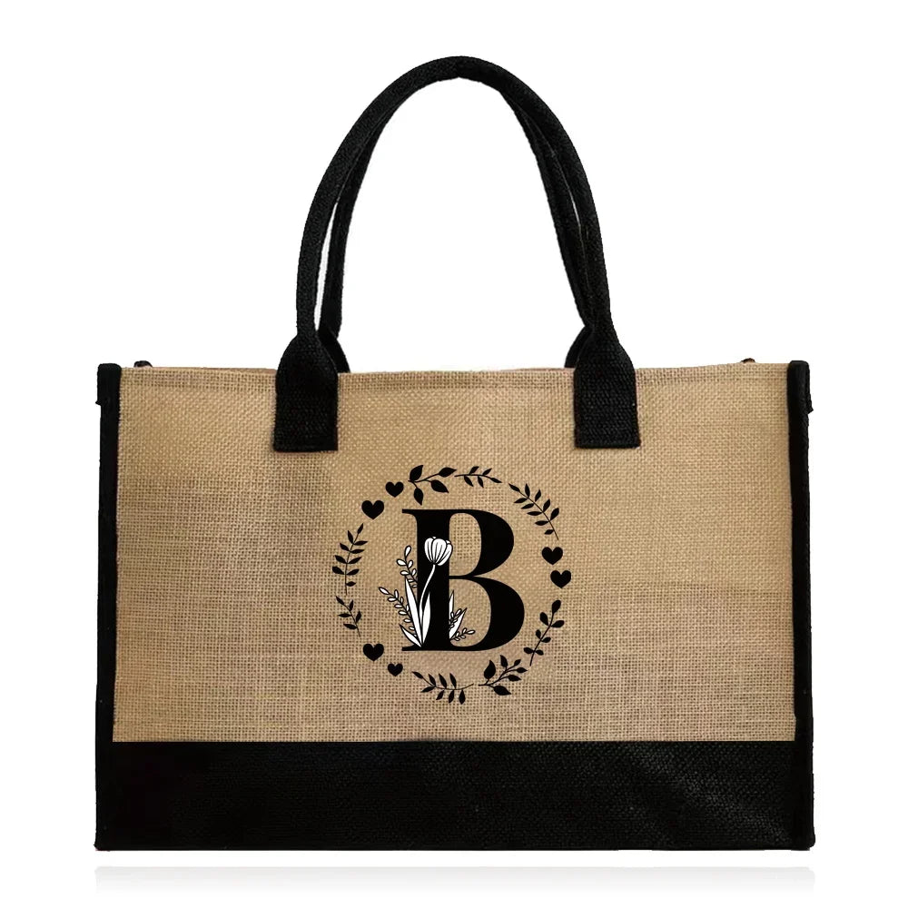 Large Capacity Grocery Letter Pattern Bags