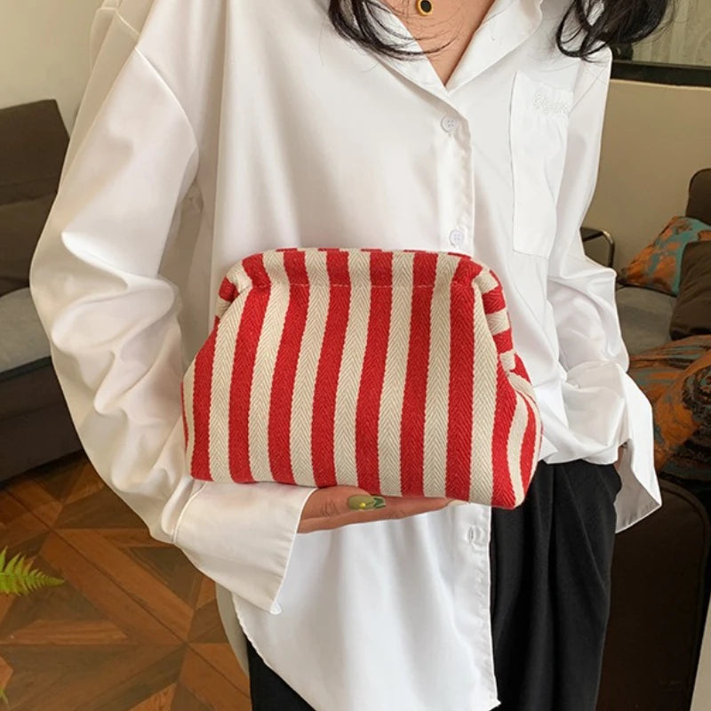 Woven Crochet Beach Clutch Dumpling Hobo Casual Handbags