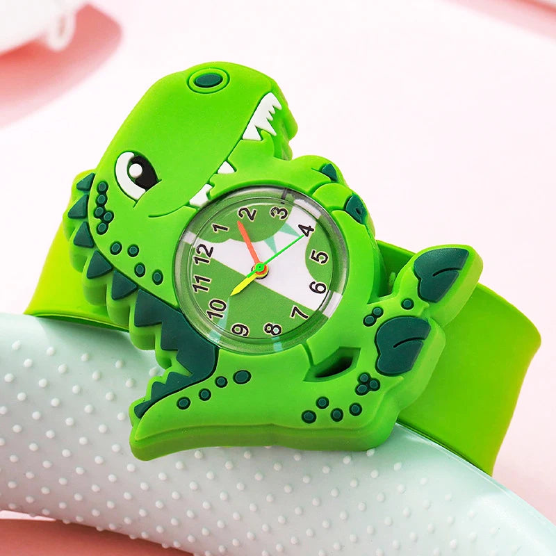 Slap Bracelet Clock Cartoon Kids Watches