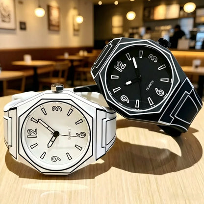 Quartz Soft Silicone Waterproof Comic-book Style Wristwatch