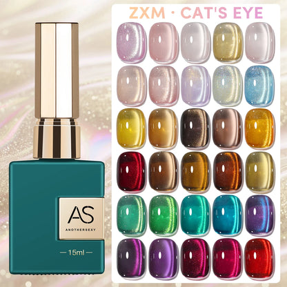 30 Color Star River Cat Eye Gel Nails Polish 1pcs 15ml Magnetic Gel