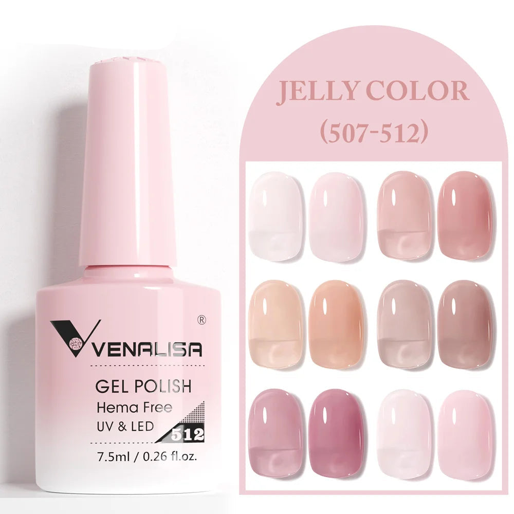 Glitter LED French Nail Polish