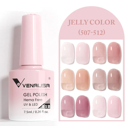 Glitter LED French Nail Polish