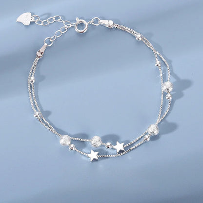 DANA 925 Sterling Silver Star Beaded Bracelets
