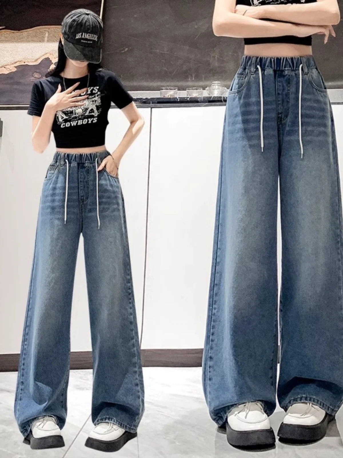 Loose Wide Leg Jeans