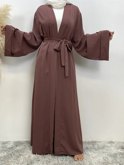 عباية رمضان إسلامية مفتوحة