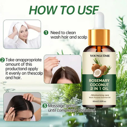 Rosemary Oil Hair Essential Coconut Oil Improve Hair