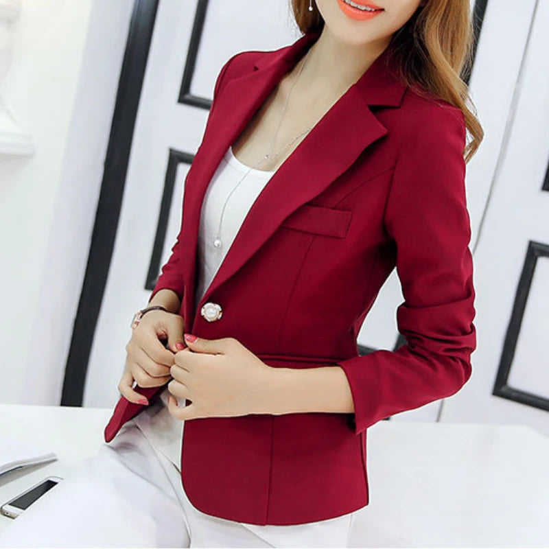 Slim Blazers Lady Office Work Suit
