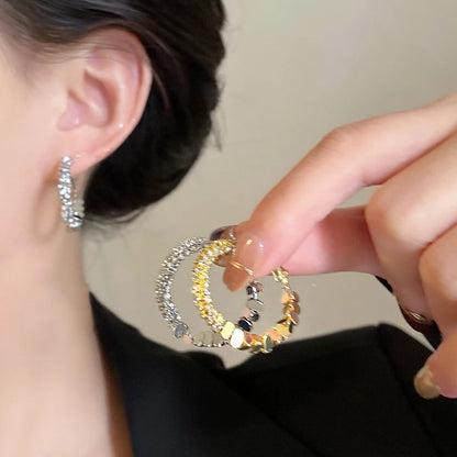 Luxury Big Round Hoop Earrings