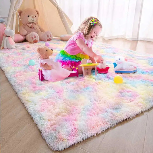 Kids Girl Rainbow Colors Carpets