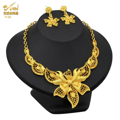 African Jewelry Big Necklace Jewelry Set