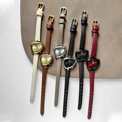 Versatile Irregular Triangle Dial Design Waterproof Quartz Watches