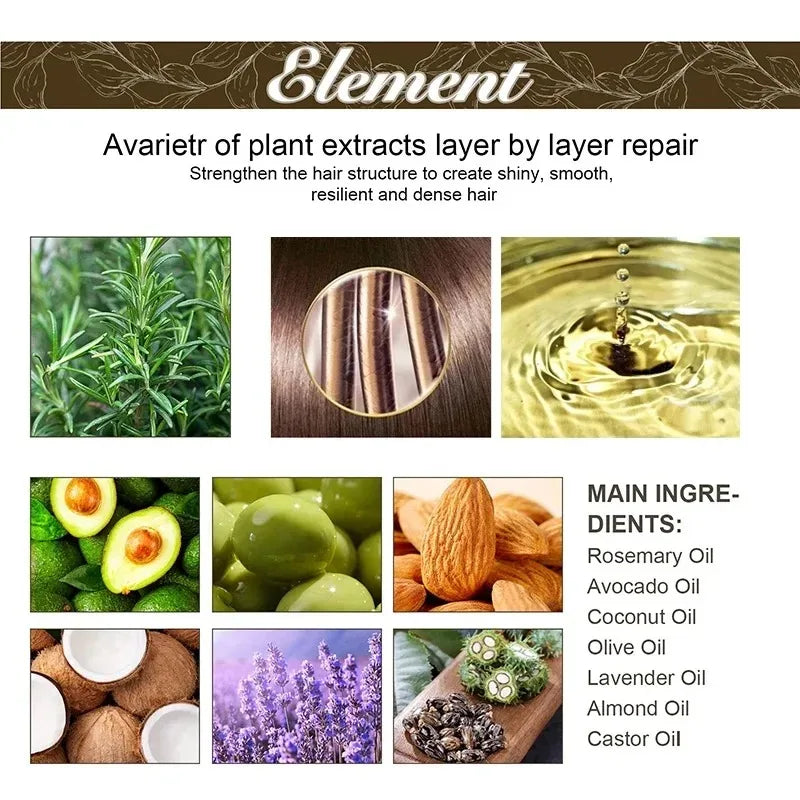 60ml Rosemary Dense Hair Essential Oil