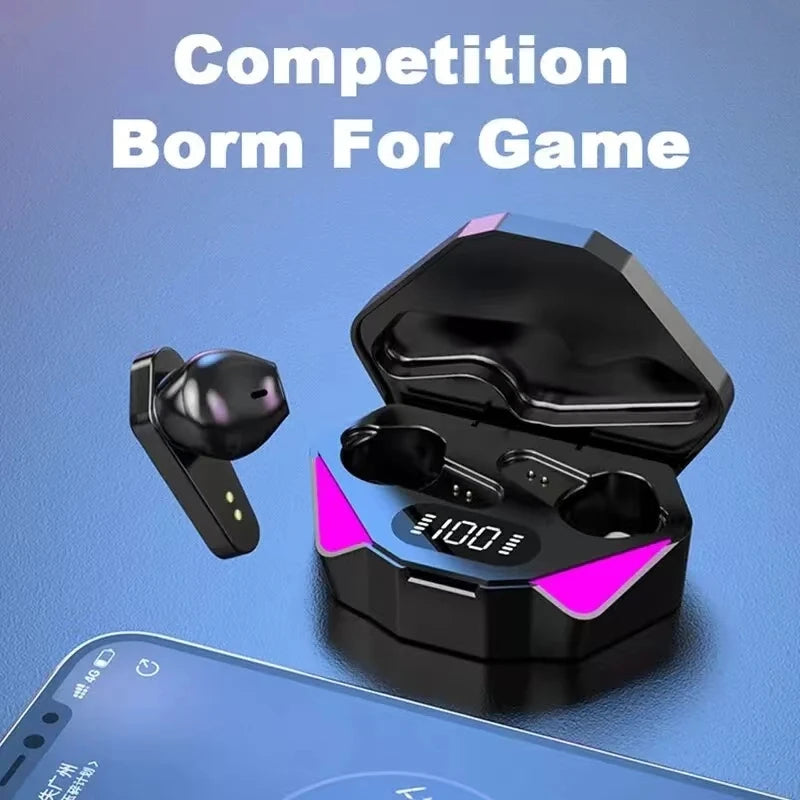 TWS Wireless Bluetooth Headset LED Display Headphones Noise Cancelling