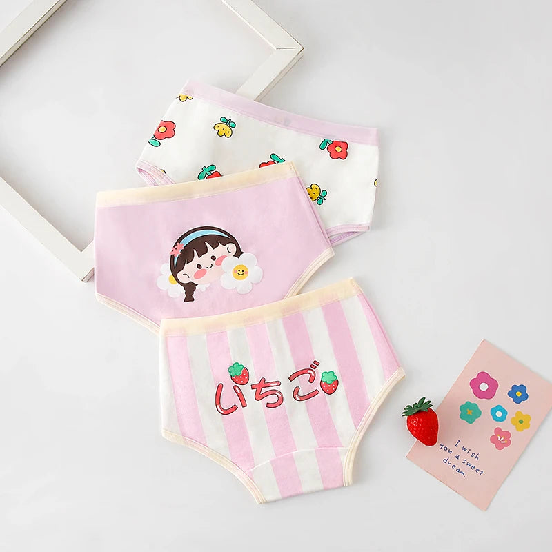 3Pcs/lot Kids 7 Collections Cotton Underwear