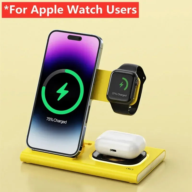 Foldable Phone Wireless Charger Station For iPhone