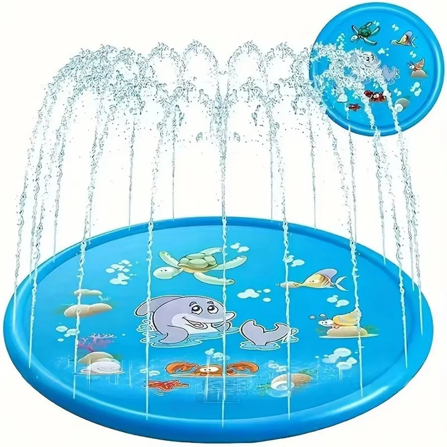 100cm Water Spray Pad Toy Ice Pad Water Sprinkler Summer Toy