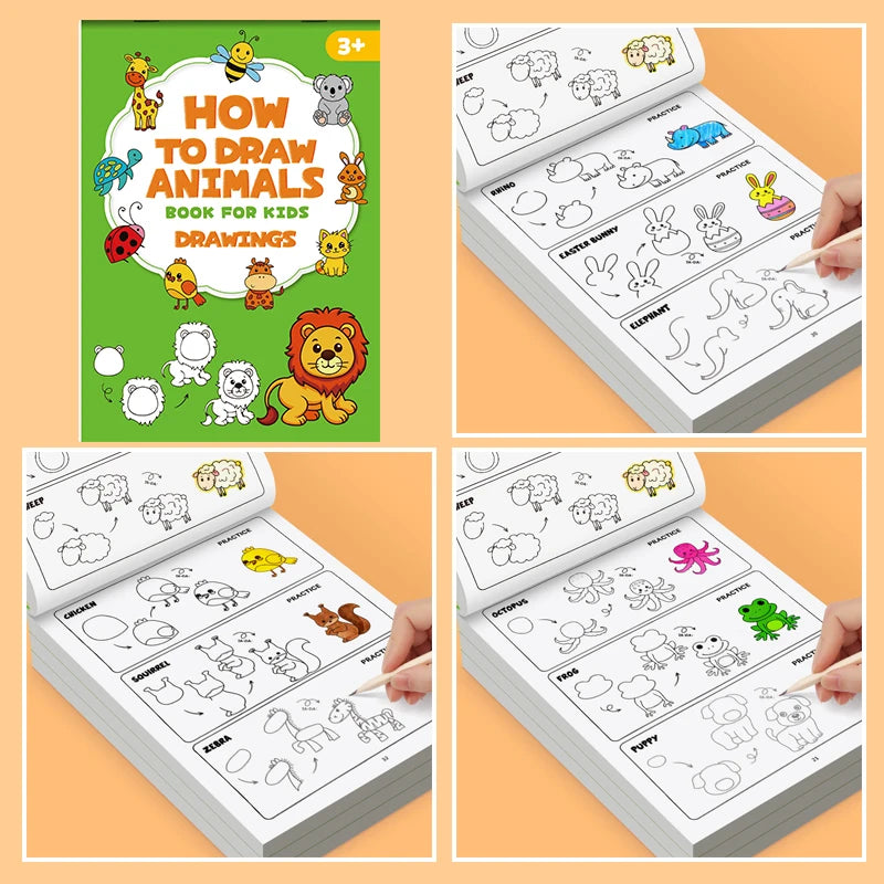 How to Draw Animals Step-by-Step Drawing Book