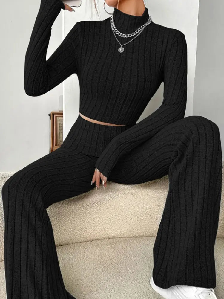 Elegant Loose Pants Suit Casual Sets