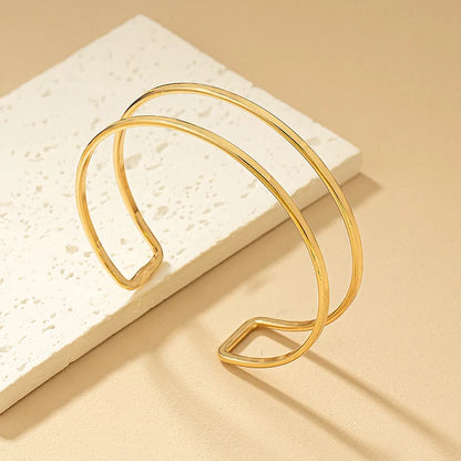 Upper Opening Arm Geometric Bracelet