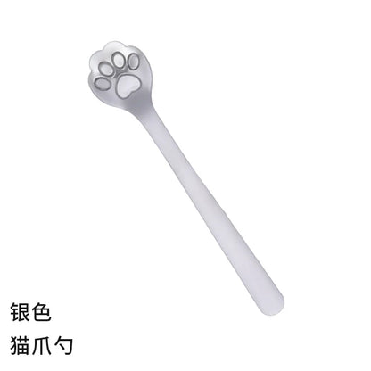 Creative Cute Cat Dog Claw 304 Stainless Steel Spoon
