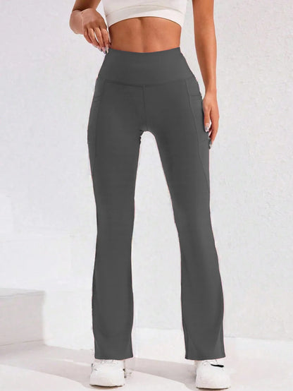 High Waist Flare Leg Yoga Pants