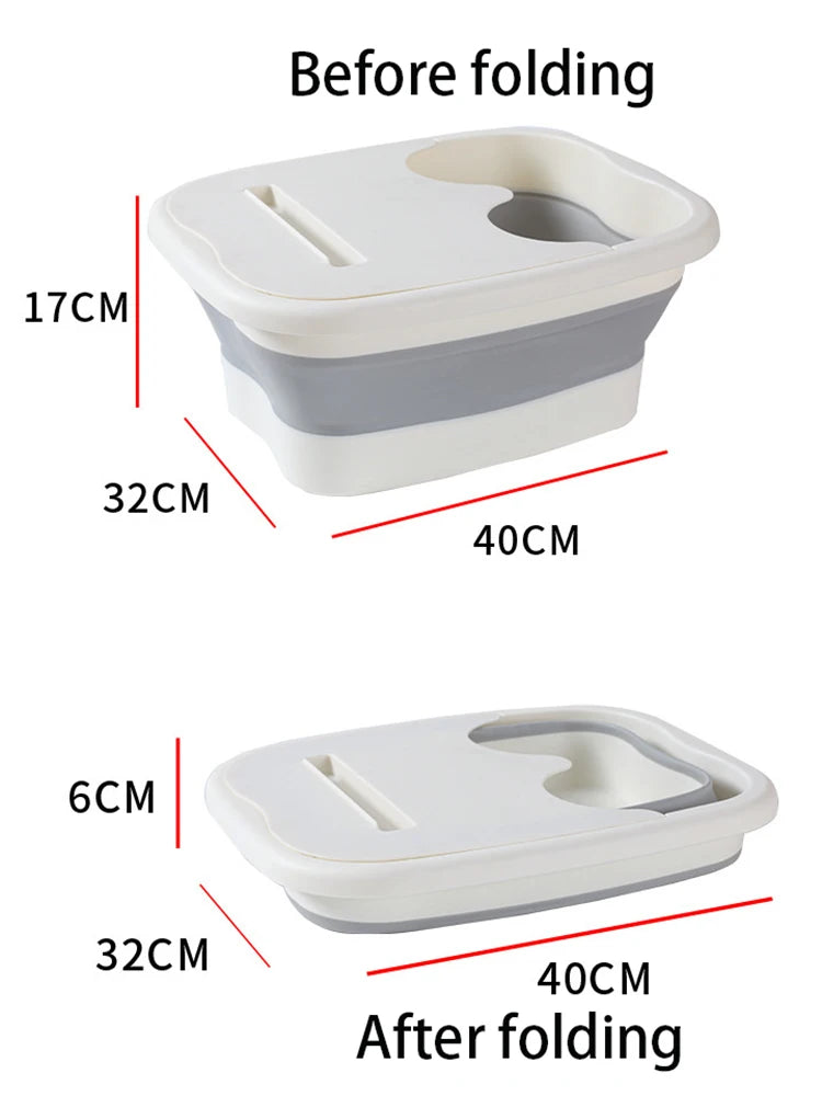 Foldable Footbath Massage Bucket Soaking Bucket