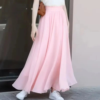 Chiffon Dance High Waist Long Skirts