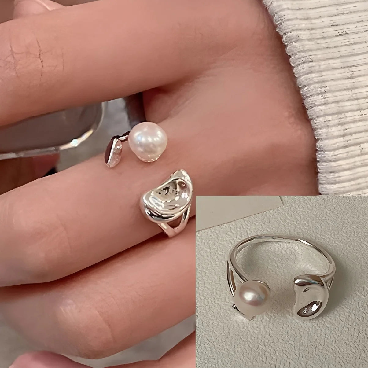 925 Sterling Silver Drip Glaze Butterfly Zircon Rings