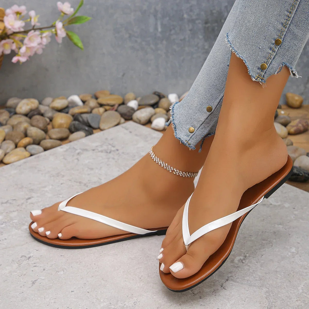 Flat Flip Flops Lightweight Slippers