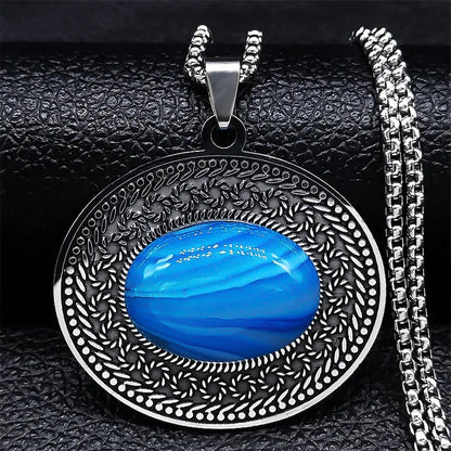Stainless Steel Bohemia Natural Stone Vintage Necklaces