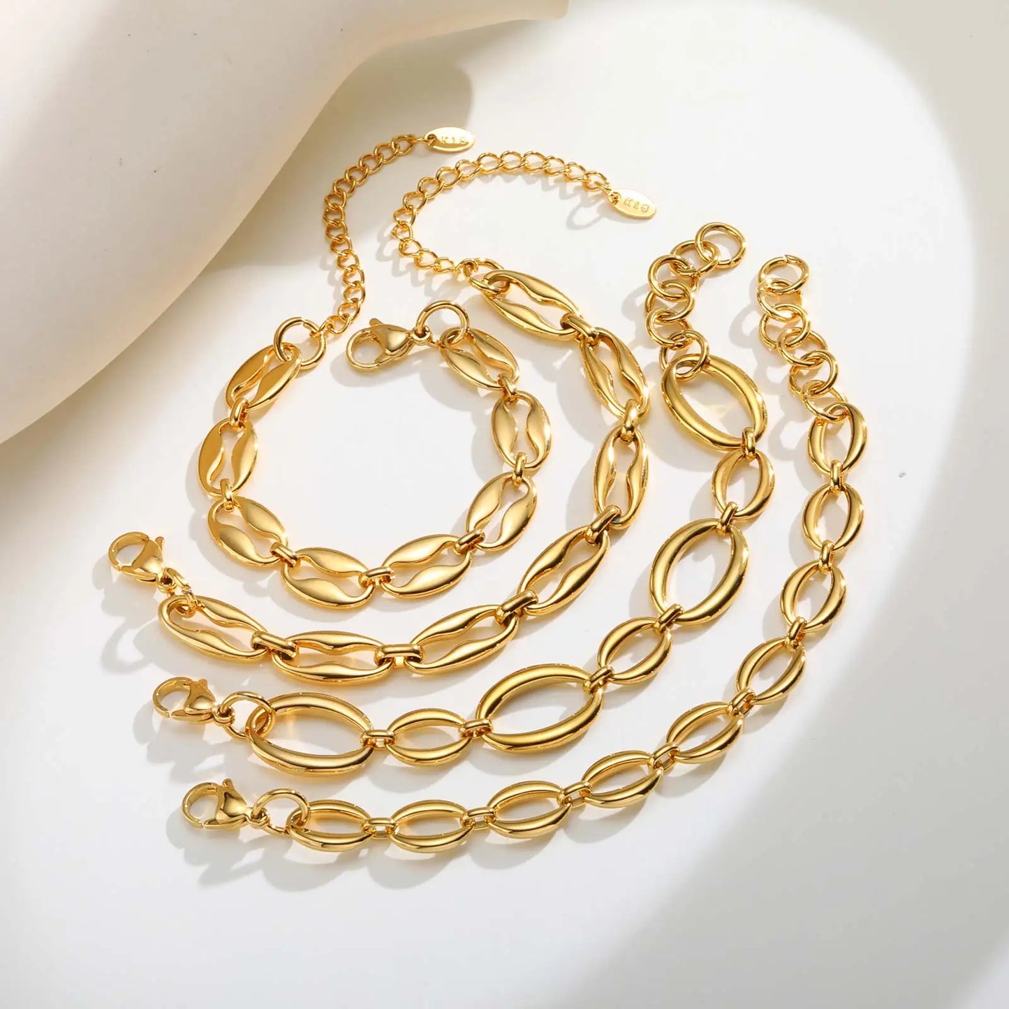 DANA Chunky 18k Gold Plated Bracelets