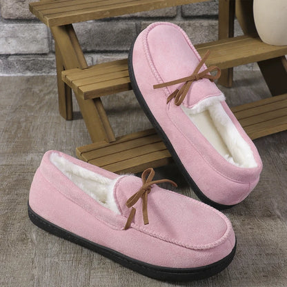 Anti-slip and Wear-resistant Closed-toe Cotton Casual Slippers